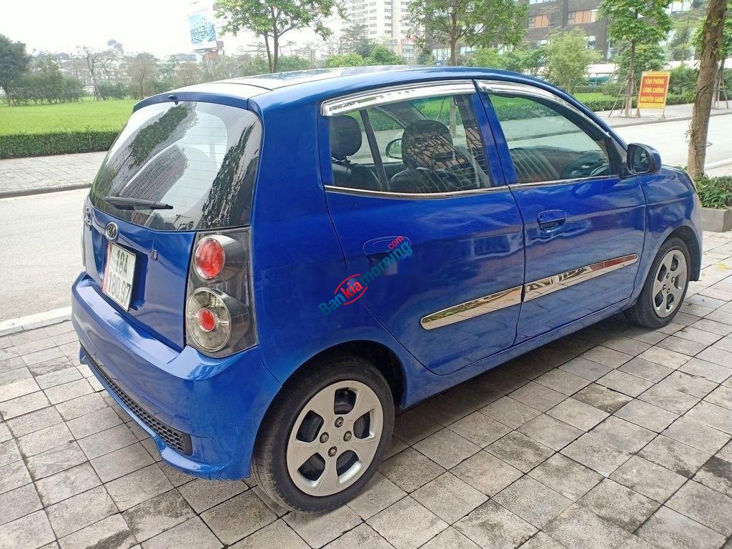Xe Kia Morning sản xuất 2012, màu xanh lam, xe nhập số sàn