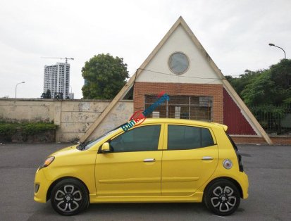 Bán Kia Morning SLX năm 2010, màu vàng, xe nhập chính chủ 